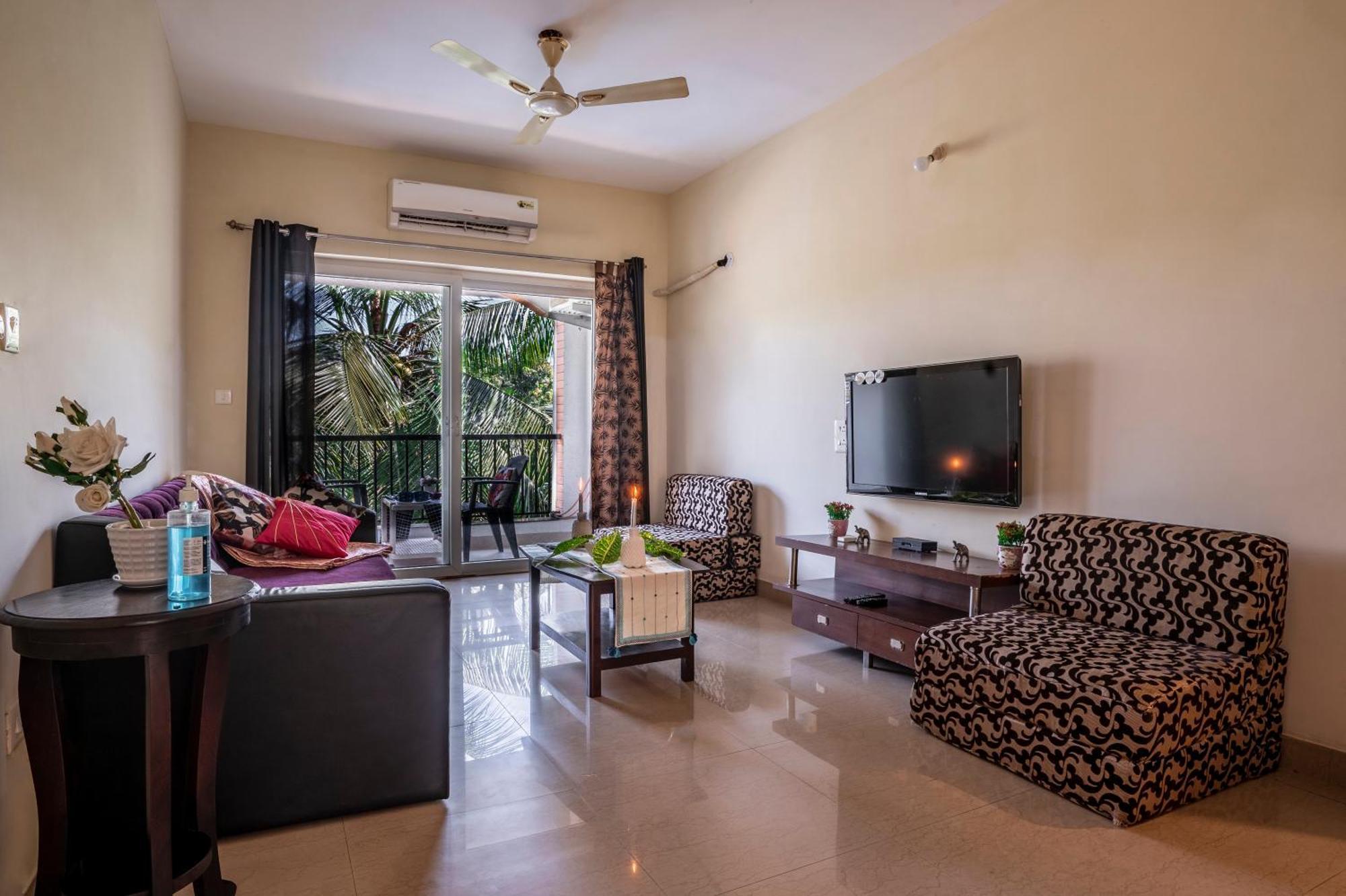 Goa Chillout Apartment - 1Bhk, باغا المظهر الخارجي الصورة